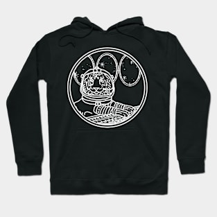 Space Astronaut Tiger in Sci Fi Spaceship Hoodie